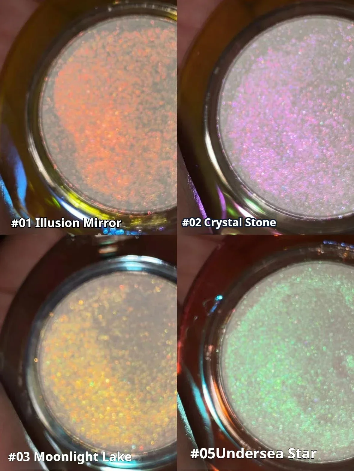 Фото RMT High Gloss Chameleon Highlight Матовая фиолетовая тонкая пудра Румяна Блестящая осветляющая лицо Интегрированная пластина для макияжа №4