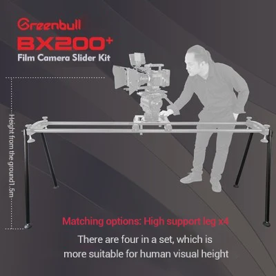 Greenbull BX200 слайдер для пленочной камеры 100 мм чаша алюминиевый комплект Видео
