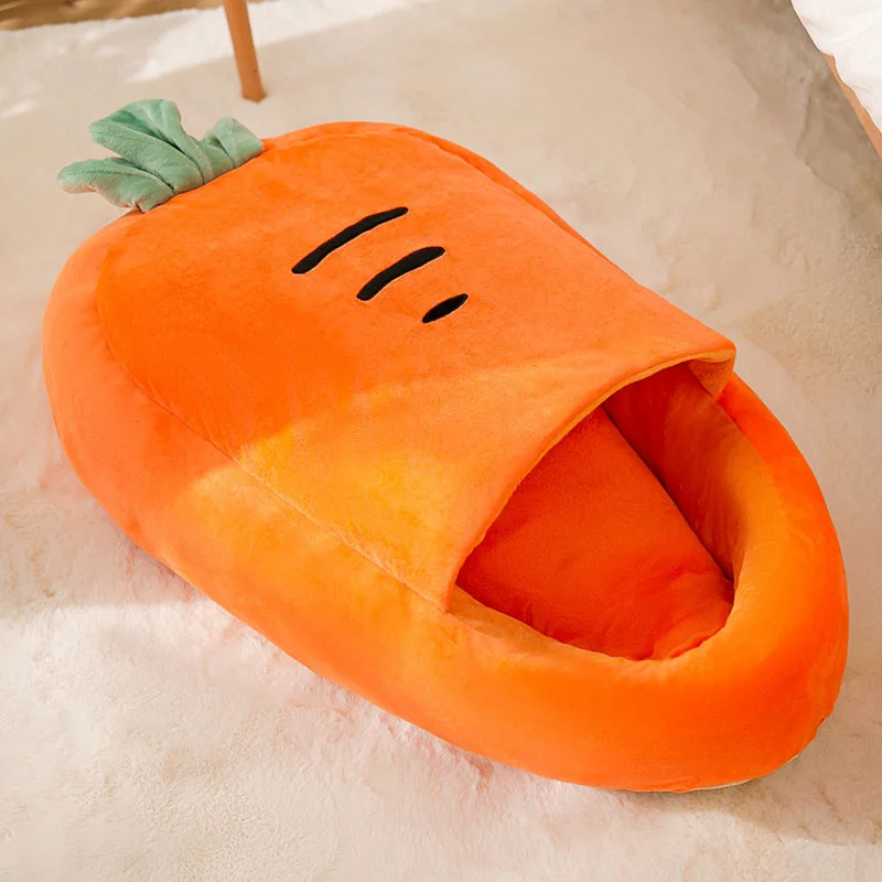 

Semi-closed Dog Mat Carrot Shape Cushion Animal Supplies Pet Product Anti-pilling Puppy Bed Polar Fleece Litter Cat Sleeping Pad