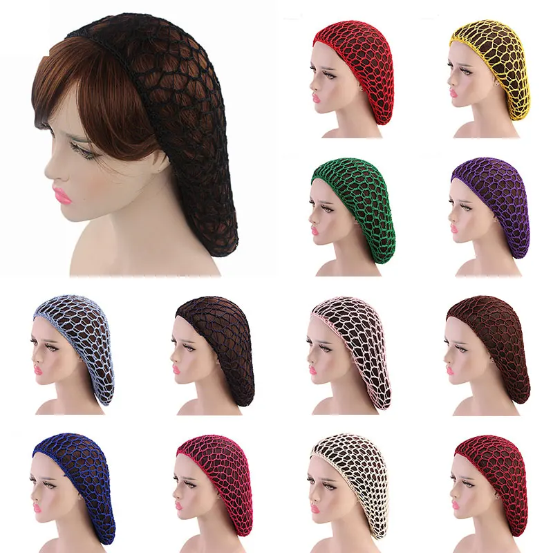

2022 New Arrival Women Ladies Soft Rayon Hair Net Crochet Hair Net Hot Sale Accessories Cheveux Femme