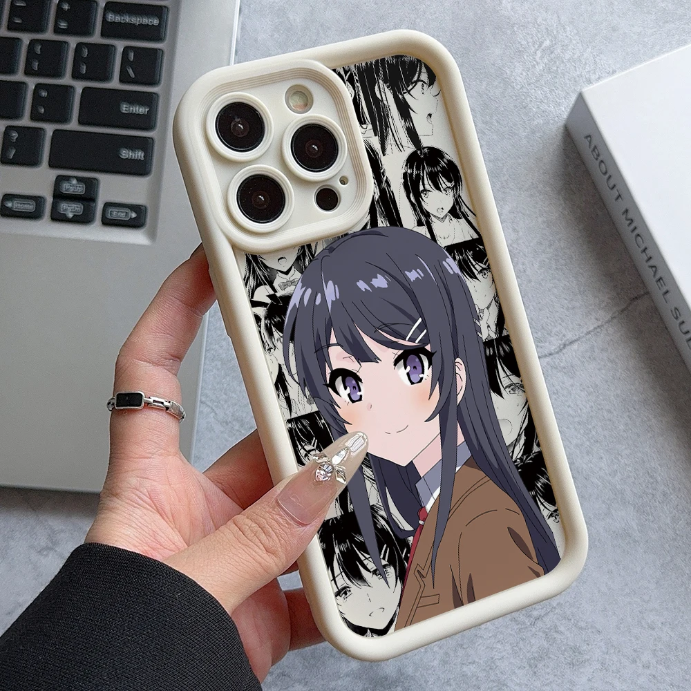 Чехол для телефона Sakurajima Mai Samsung Galaxy A73 A71 A55 A54 A53 A52 A51 A34 A33 A32 A23 A14 A13 A12 A06 4G 5G с