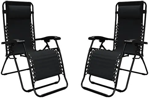 

Sports 80009000052, Black Infinity Zero Gravity Chair-2 Pack, 2-Pack