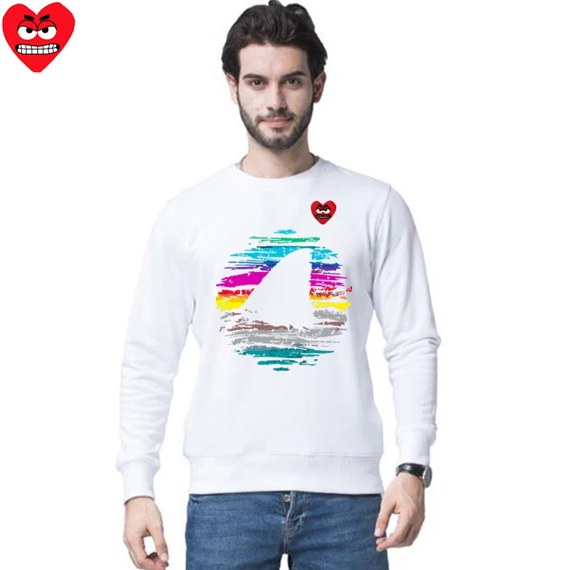 Мужской свитер Break Egg хлопковый мультяшный милый шерстяной с принтом рыбьего