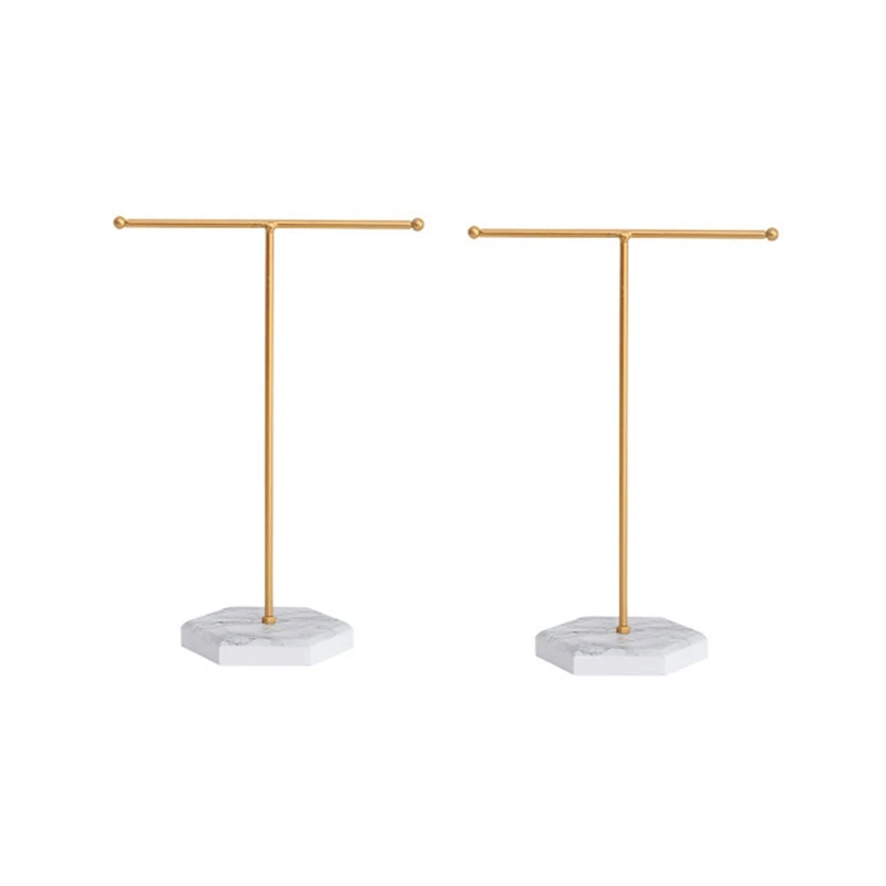 

Мраморная Т-образная подвесная стойка для ювелирных изделий, подвесная стойка для ожерелья, деревянная подставка для ювелирных изделий, ст...