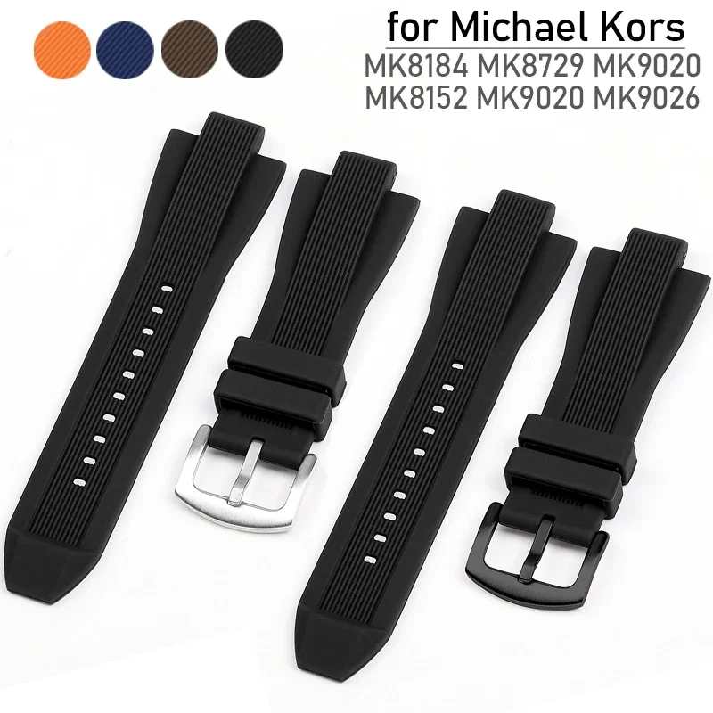 Мягкий силиконовый ремешок для Michael Kors MK8184 MK8729 MK9020 MK8152 MK9026 Браслет 29 мм x 13