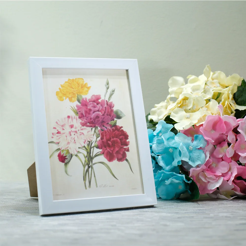 

20050 Solid Wooden Photo Frame for Pictures Paintings Wall Decoration A4 A3 Siza Beautiful Black White Red Blue Brown Frame