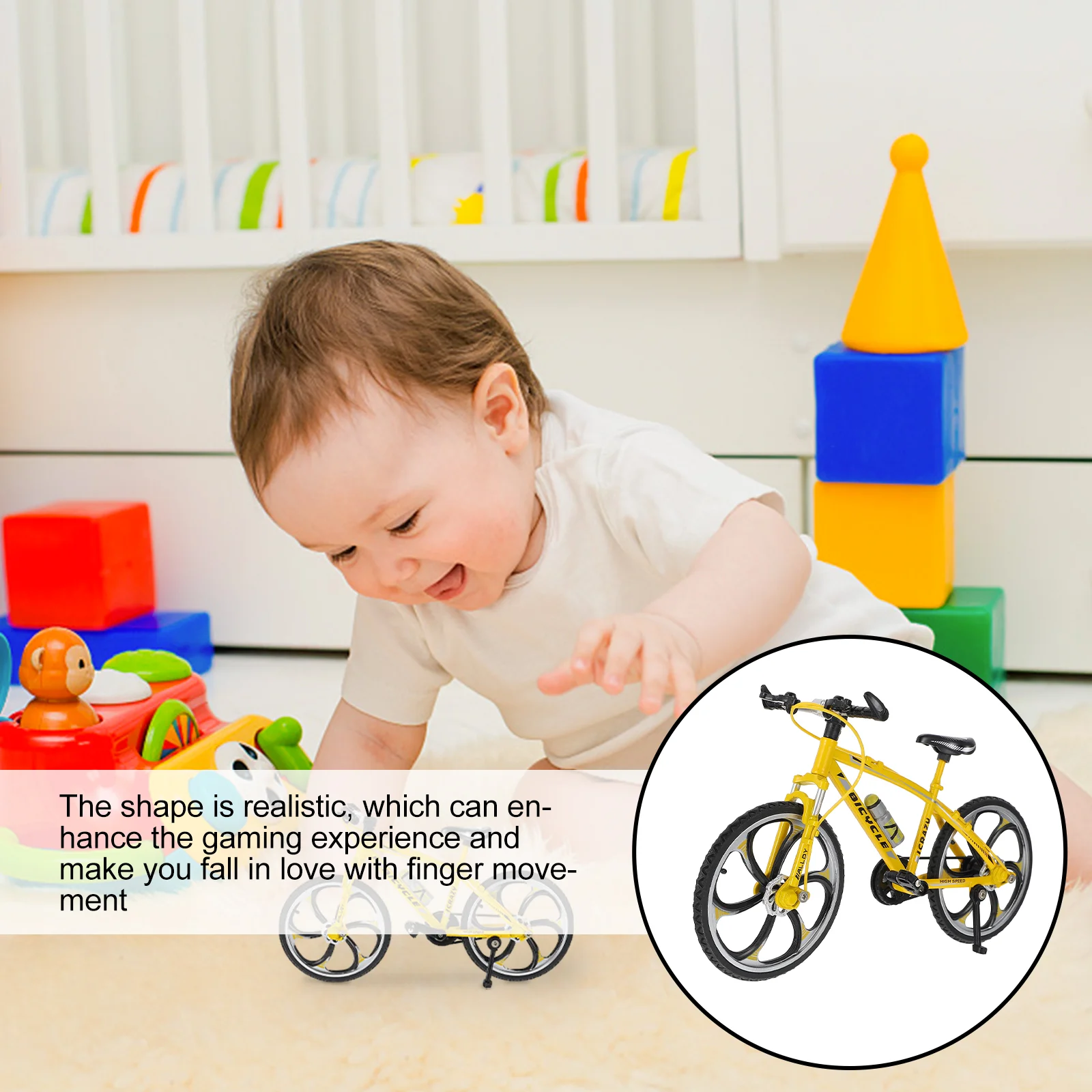 Пальцевой велосипед настольный спортивный реквизит игрушка-электрический