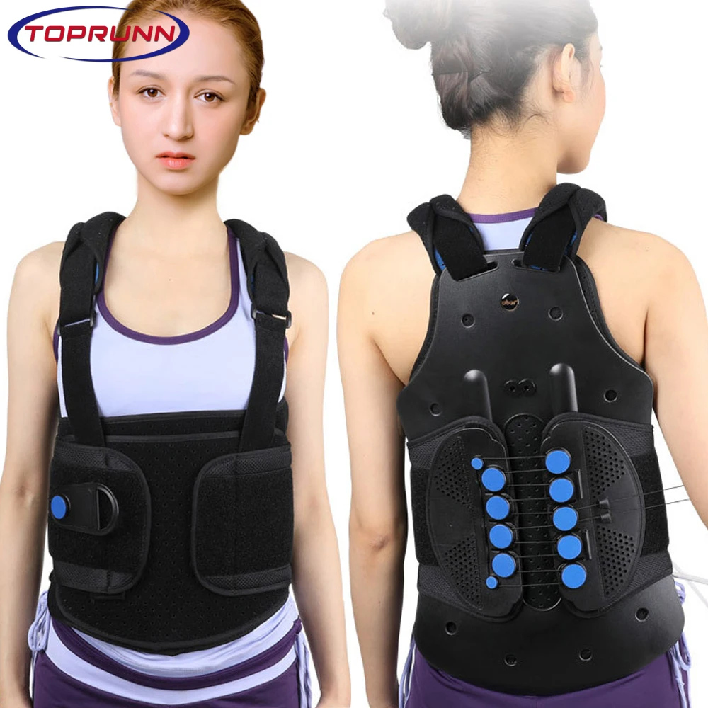 TLSO Thoracic Full Back Brace - Treat Kyphosis, Osteoporosis,Compression Fractures,Upper Spine Injuries, Pre or Post Surgery