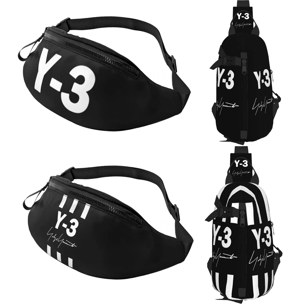 

Модная нагрудная сумка Y3 Yohji Yamamoto 2023, аксессуары для телефона, черная поясная сумка на ремне, забавная сумка