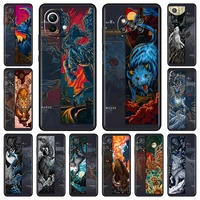 tpu phone case for xiaomi mi poco x3 nfc 11 lite 11t pro note 10 10t 9 9t a2 m3 f3 f1 shell soft cover the 12 chinese zodiacs