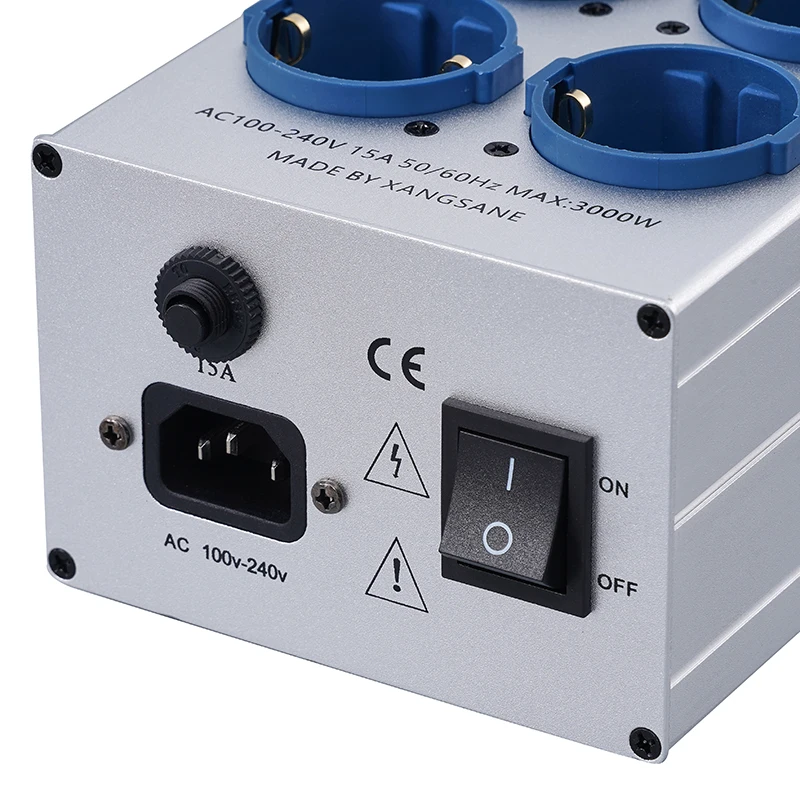 Фото Pawalle Tp80 Power Filter Socket EU, позолоченная розетка из чистой меди с шумоподавлением и защитой от перенапряжения №2