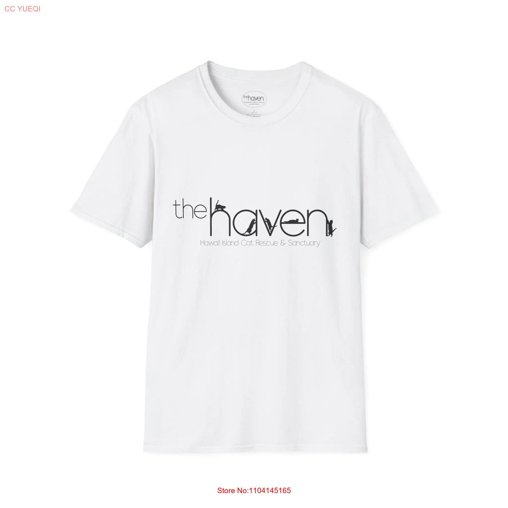 Футболка с логотипом The Haven поддержка Hawaii Island Cat Rescue Sanctuary 100 хлопок размеры XS 5XL
