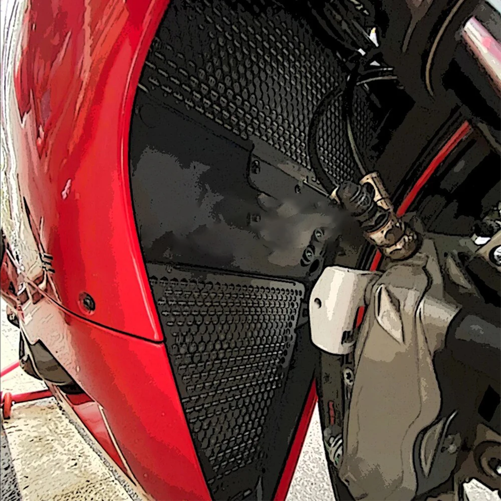 Решетка радиатора мотоцикла крышка охладителя для Ducati Panigale V2 899 1199 1299 S R FE 959 Corse 299