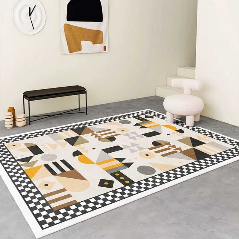 

Modern Fun Carpet Floor Mat Home Simple Ins Geometric Living Room Rug Atmosphere Decorative Floor Mat Non-Slip Floor Mat