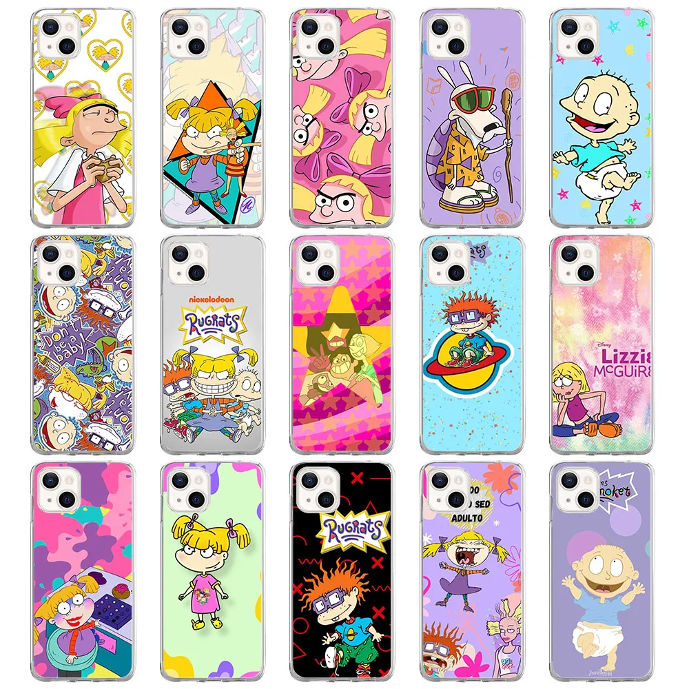Мягкая искусственная кожа для Infinix Hot 4 4C 5 6 Smart S5 9 10 10i 10S 10T 11S 20 20i Play Lite Pro Чехол Hey Арнольд Rugrats