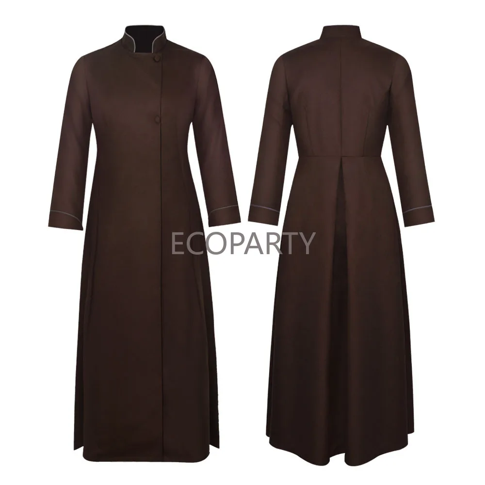 Женский костюм для духовенства церковный Священный халат пастор министр пальто