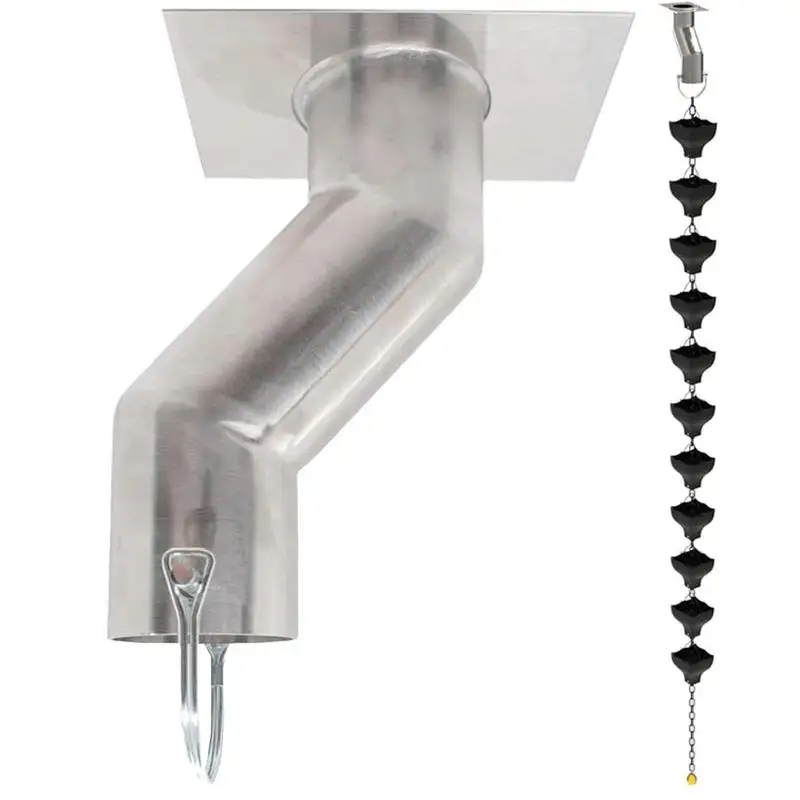 

Комплект адаптеров для водосточных желобов из нержавеющей стали, крюк-переходник для водосточных желобов, устойчивый к ржавчине, для двора, сада, дома