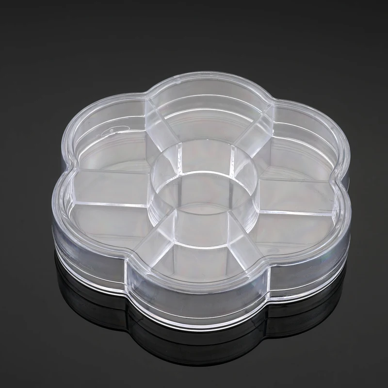 1 шт. многофункциональный прозрачный пластиковый органайзер коробка с сетками