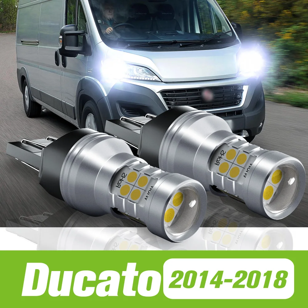 

2pcs For Fiat Ducato 2014-2018 LED Daytime Running Light DRL 2015 2016 2017 Accessories