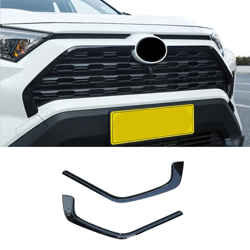 

Накладка На Переднюю Решетку Радиатора Toyota RAV4 XA50 Hybrid Из АБС-пластика Для Моделей 2019-2024 Годов