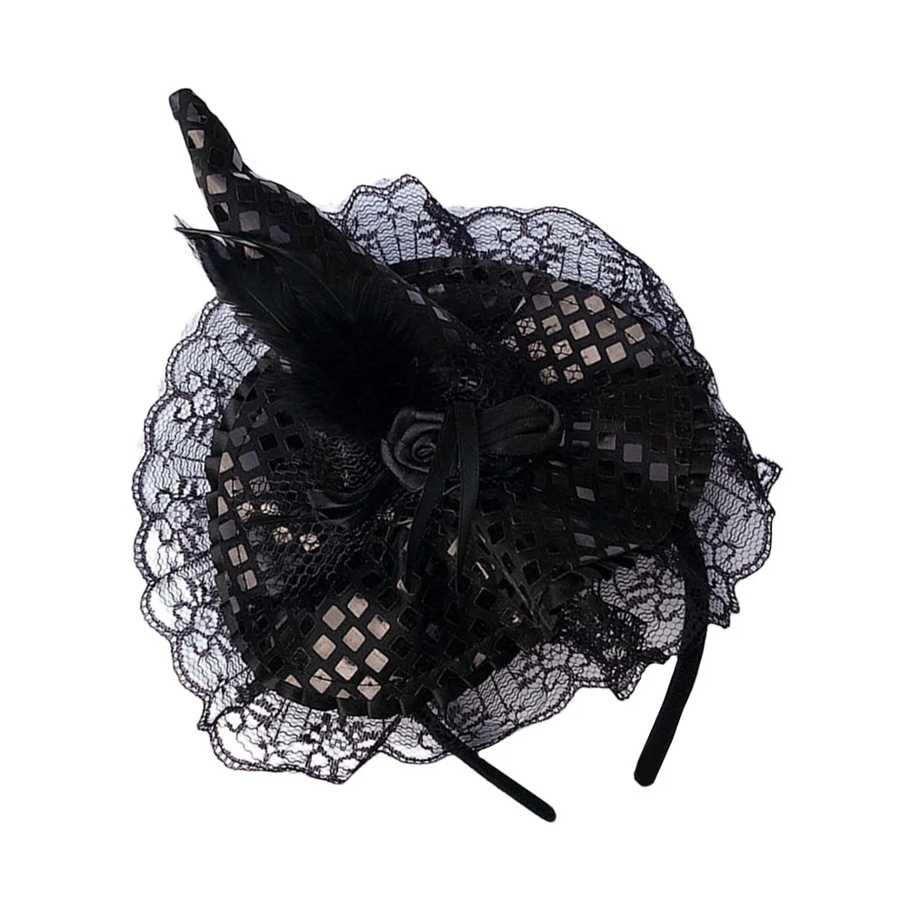 

Witch Hat Headband Hair Hoops Cosplay Prop Prom Accessories Halloween Masquerade Supplies Decor Ghost