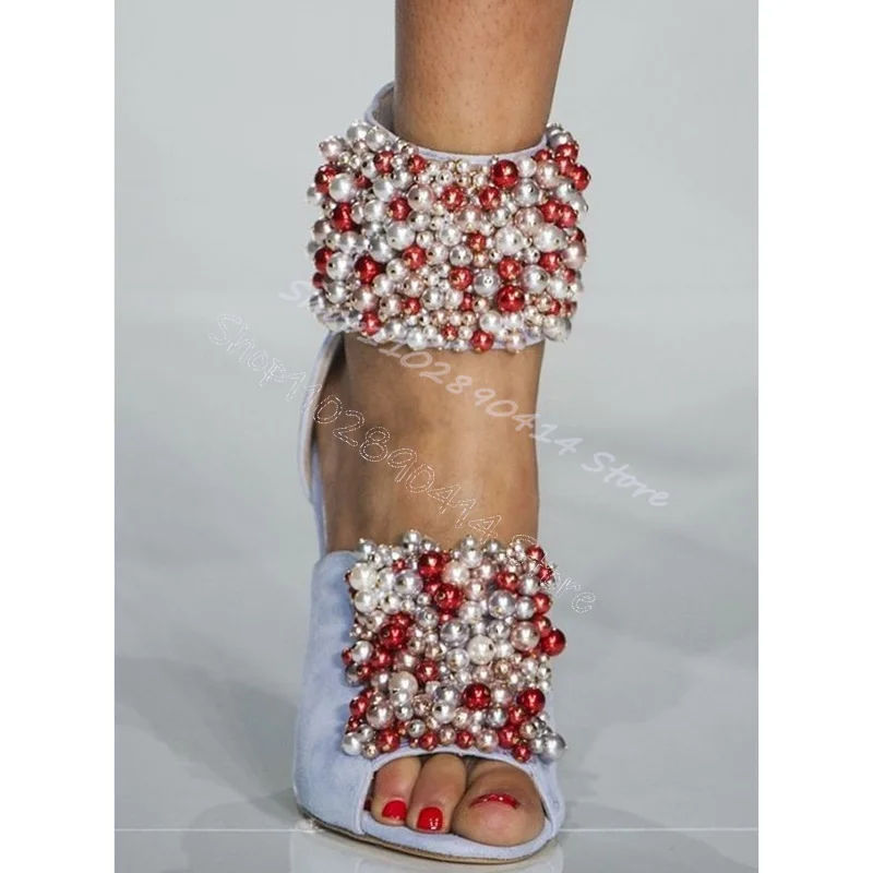 Женские босоножки на молнии сзади разноцветные сандалии с открытым носком