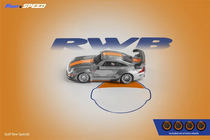 Быстрая скорость FS 1:64 Rauh-Welt RWB993 GT Литые модели автомобилей из необработанного