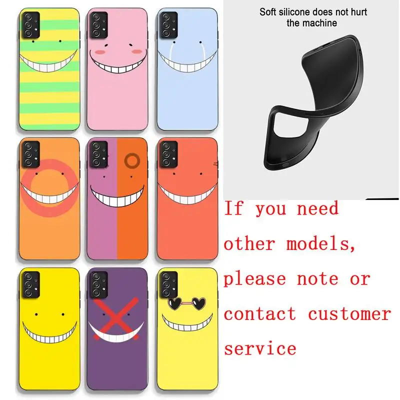 

Assassination Classroom Koro Teacher's Face Phone Case For Samsung Note M 31 9 A51 A52 A71 A72 A80 A91 A20E A32 A31 A21 A11