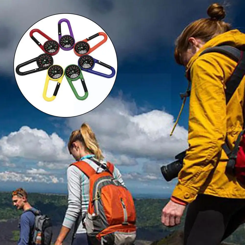 

Camping Equipment Carabiner Survival Gadgets Camping Compass Multifunctional Gadgets Buckle Hooks Outdoor Backpack N4t5
