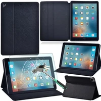 for apple ipad airair 2air 3 10 5 2019air 45 10 9 2020 shockproof black tablet case leather stand cover shelltempered glass