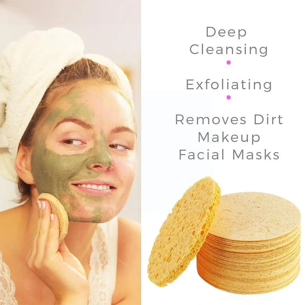 

1pcs Washing Cleaning Compressed Cleanser Sponge Exfoliating Sponge Cleaning Pad Care Spa Puff Face Soft T9r1