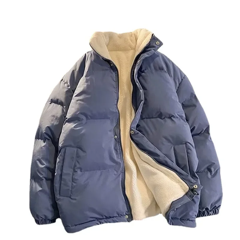 Двусторонняя куртка цвета хаки женское белое зимнее пальто из овечьей шерсти