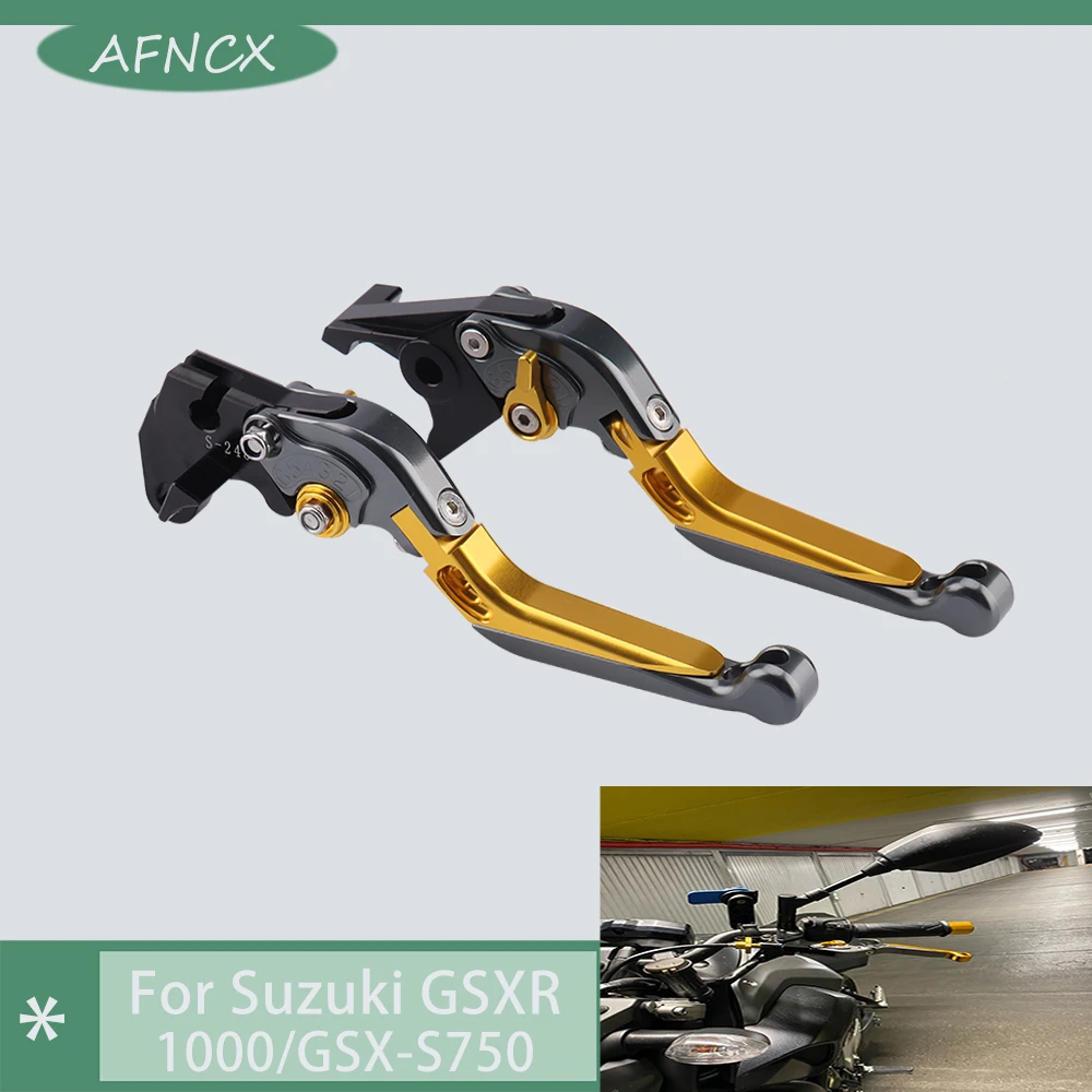 

For Suzuki GSXR1000 2001-2004 GSX-S750 2011-2020 Motorcycle Folding Extendable Brake Clutch Levers Handle
