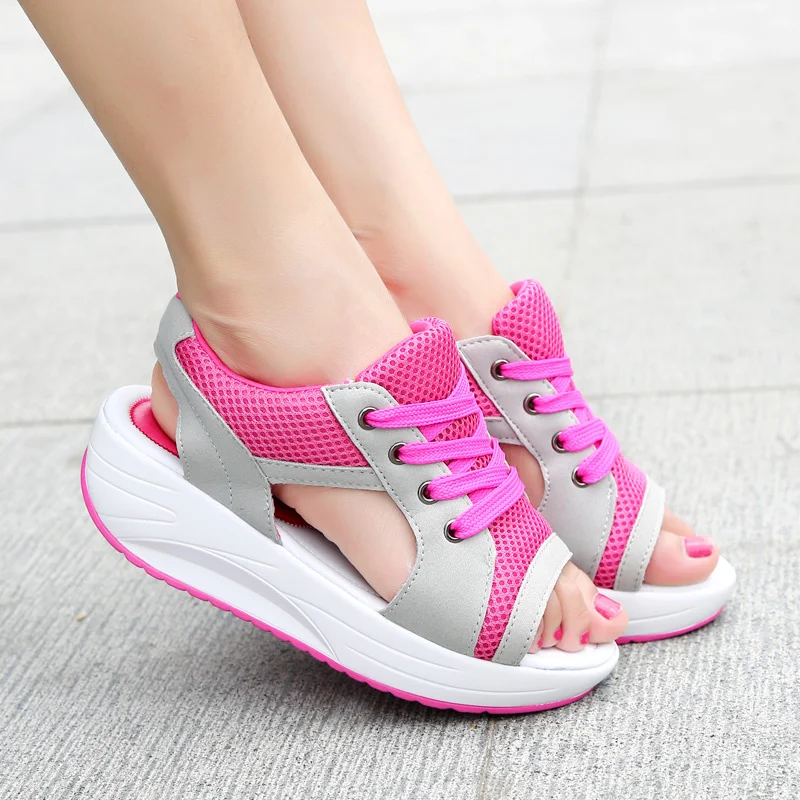 Women Sandals 2023 New Lady Platform Chunky Sandals Comfortable Women's Sandals Open Toe Casual Summer Sports Shoes