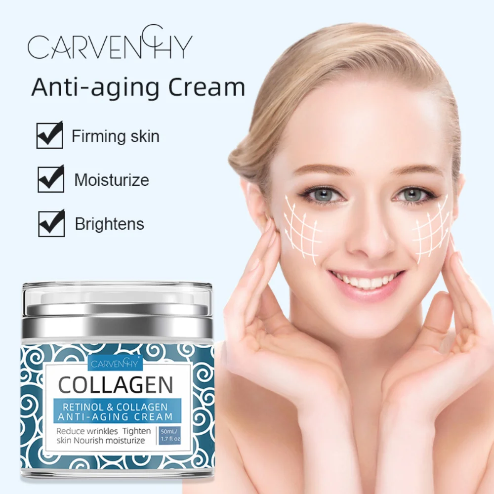 

Collagen Facial Cream 50ml Retinol Hydrating Moisturizing Repairing Universal Facial Cream High Moisturizing Anti-aging Skincare