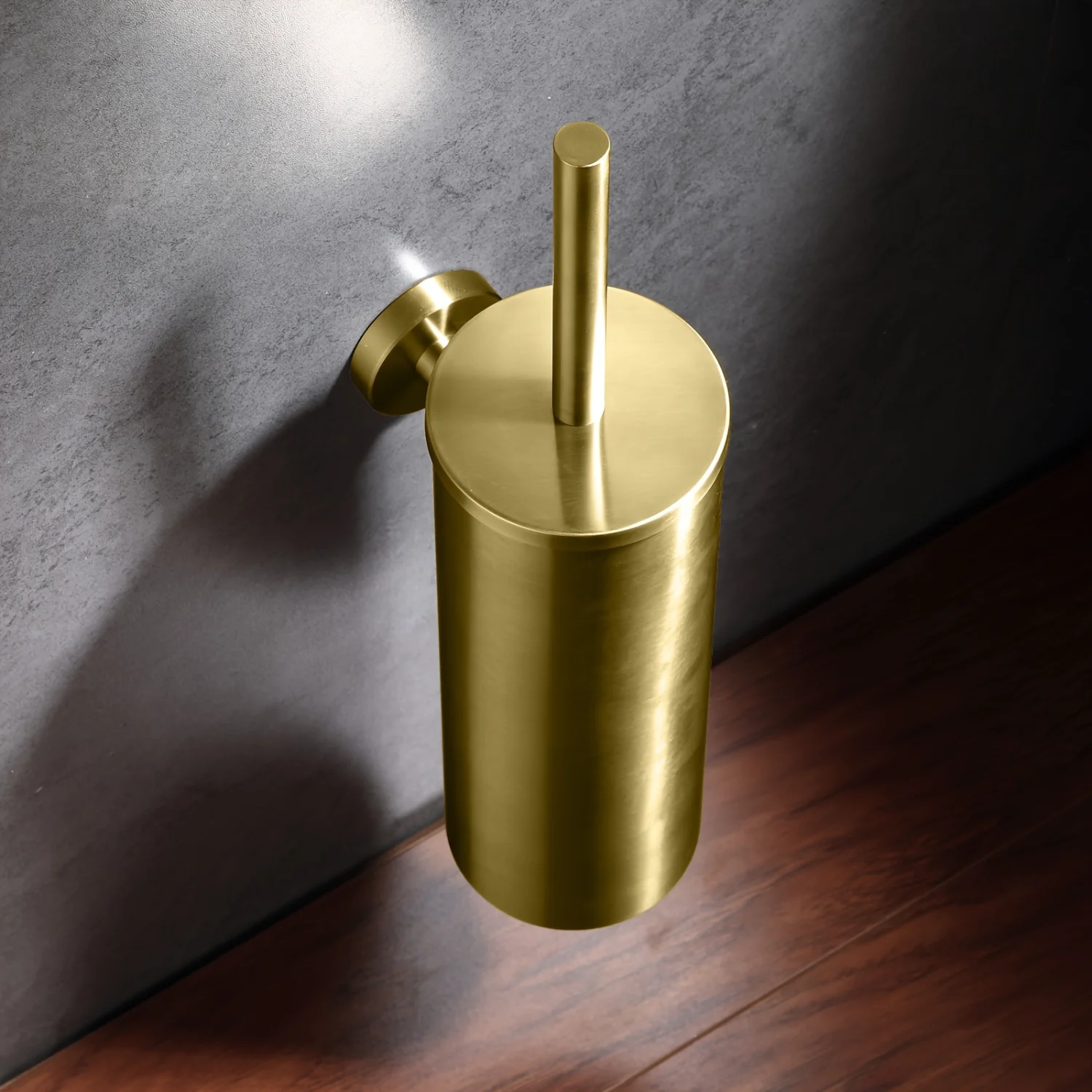 1 шт. роскошная матовая золотая щетка для унитаза с держателем ручка из
