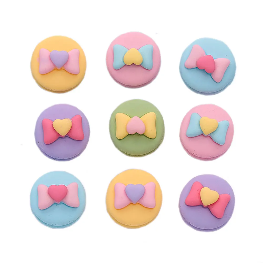 

Heart Bowknot Hamburg Bread Resin Kawaii Bead Flatback Cabochon Scrapbook DIY Dollhouse Miniature Decoration Crafts Accessories