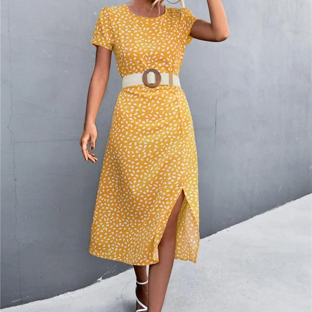 

Стильное женское платье, облегающее дышащее повседневное платье, облегающее длинное платье с коротким рукавом