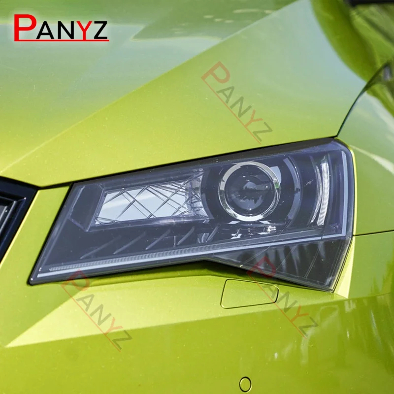 Прозрачная Черная защитная пленка для автомобильных фар Skoda Superb 3 в B8 2015 2016 2017-2020