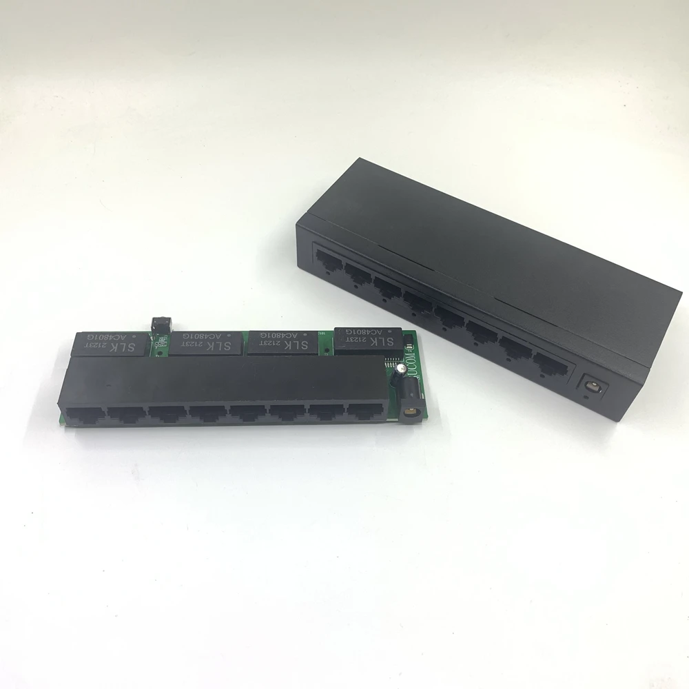 8-port 1000M managed switch VLAN/DHCP/LACP/IGMP Ethernet 10/100/1000Mbps Switch 192.168.1.1 gateway HUB | Компьютеры и офис
