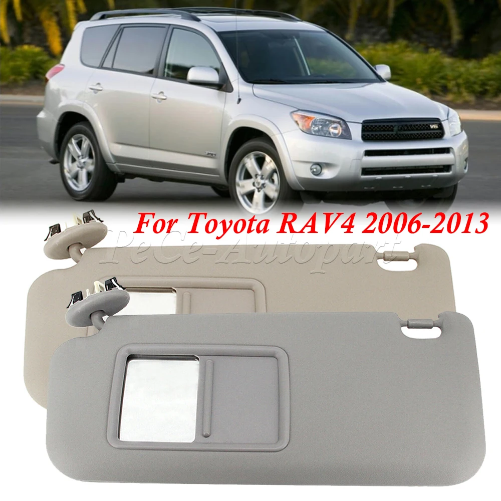 

For Toyota RAV4 2006-2013 Car Left Right Replace Sun Visor Block Shade 74320-42501-B2 74320-42501-A1 Driver Grey Beige