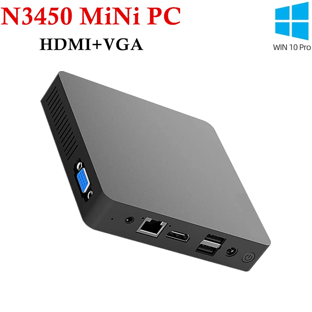 2022 Новый мини-ПК с Windows 10 Pro Процессор Intel Apollo Lake N3350 6 ГБ 64 ГБ / 128 ГБ / 256 ГБ WiFi BT HD-MI / VGA Офисный компьютер VS Beelink