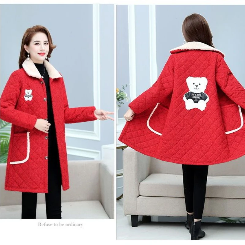 Winter Women's Cold Coat Parkas Super Hot Coats Jackets Harajuku Cheap Wholesale Women Clothes Korean Fashion Mid Length Top