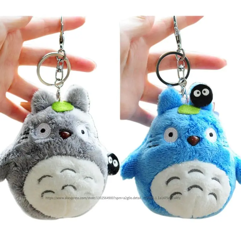 

Anime Mini 10cm Totoro Pendant Plush Toy Miyazaki Hayao New kawaii My Neighbor Totoro Keychain Stuffed Doll Bag Accessories Gift