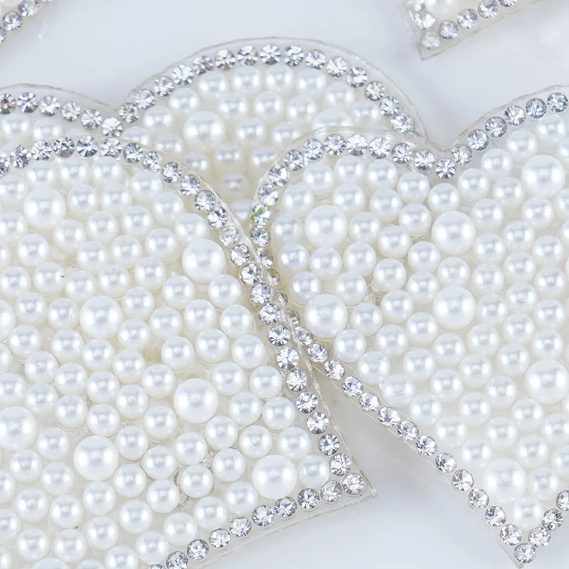 Термоклейкие нашивки искусственная аппликация жемчужные термозначки шитье