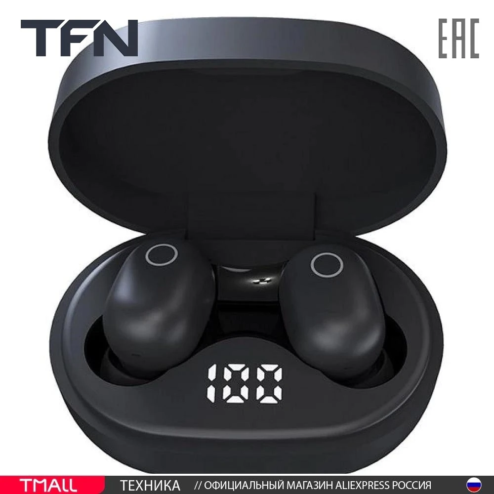 Беспроводные Bluetooth наушники TFN Air Mini TFN-HS-TWS006BK для мобильных телефонов черный |