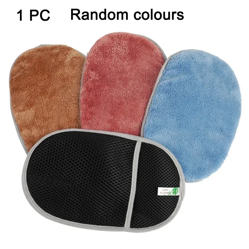 

Перчатки для чистки автомобиля, мягкая микрофибра, двусторонние водопоглощающие перчатки, полотенце, инструменты для автоматической чистки