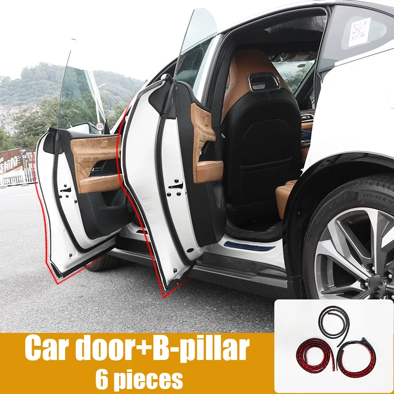 

Для Mazda 6e/Mazda EZ-6 2024 2025 модифицированная уплотнительная лента для дверей автомобиля, водонепроницаемая уплотнительная лента для стойки B, принадлежности для модификации автомобиля