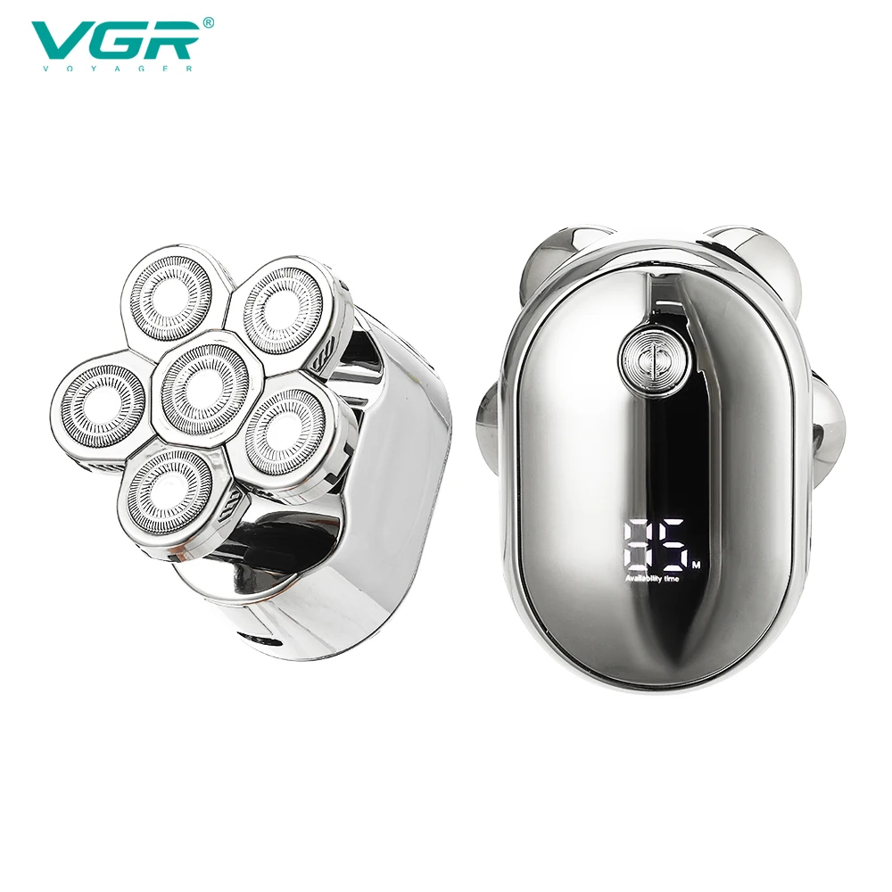 VGR Шесть бритвенных головок Электробритва для мужчин Водонепроницаемый Триммер