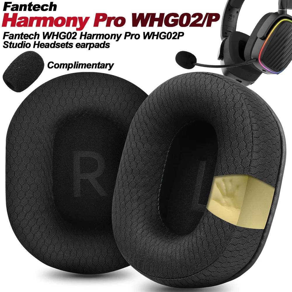Фото Подушечки для наушников Fantech WHG02 Harmony Pro WHG02P Valkyrie VKs1, сменные подушечки для наушников, тканевые подушечки с эффектом памяти №1